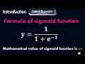 What is Logistic Regression Classifier - Formula of Sigmoid function
