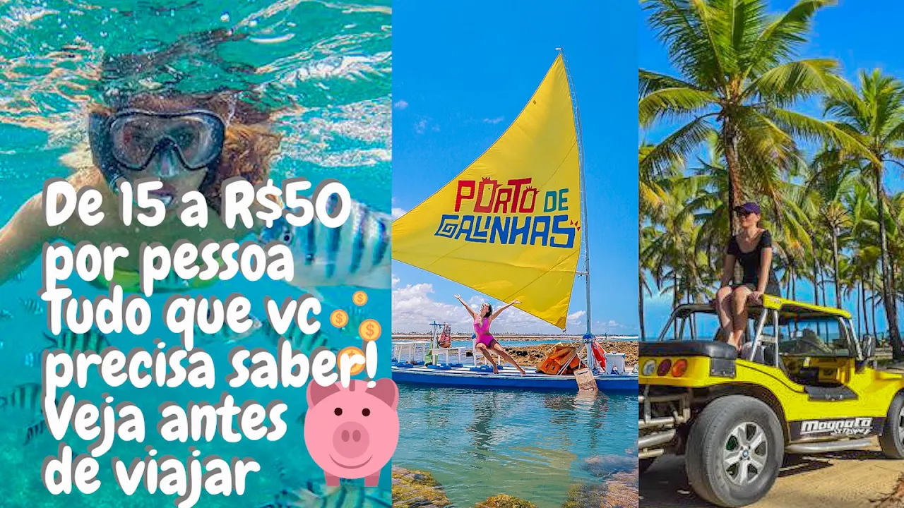 10 melhores mais baratos passeios em #portodegalinhas  #PE