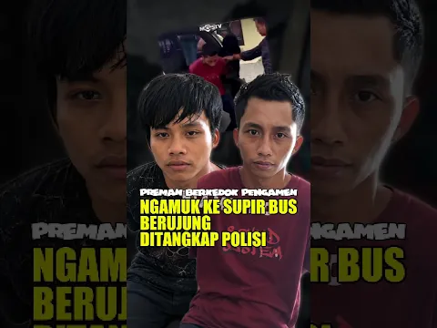Preman berkedok pengamen ini, ngamuk ke supir bus, berujung ditangkap polisi #shorts