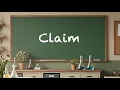 Short and to the point The Claim Song Claim Evidence Reasoning