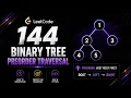 Leetcode problem 144 Binary Tree Preorder Traversal python detailed explanation