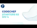 Codechef Starters 83 Div4 Problem Discussion The Programming Club IIT Indore