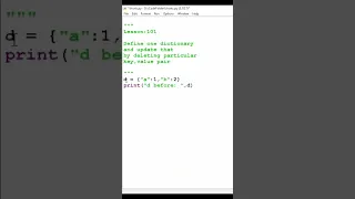 delete particular key value pair from a dictionary in python