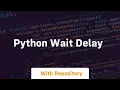 python wait delay