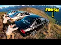 Lagu 3 Cars Vs Mountain! Extreme Downhill Racing Chaos