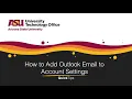 How to Add Outlook Email to Account Settings