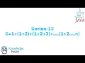 Series-S 1 1 2 1 2 3 1 2 N terms using JAVA Programming ICSE