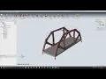 First run of Topology Optimization of a Bridge Material Removal