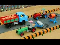 Lagu Rocky Road Disaster! Mini Tractor Rushes to Save the Stuck Truck with a Concrete Road Roller