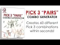 PICK 3 PAIRS COMBO GENERATOR TOOL