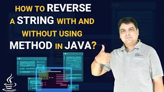 How to reverse a string in Java with and without using method Java Tutorial in Hindi