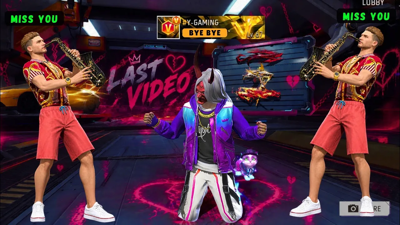 Last Video Of Y GAMING 🥺💔 Bye Bye Free Fire ❤🔥🔥