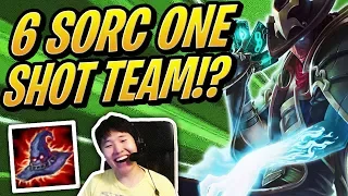 ONE SHOT 6 SORCERERS TEAM!? | Teamfight Tactics | TFT | League of Legends Auto Chess