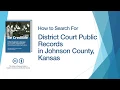 Peer Tutorial Court Records in Johnson County Kansas