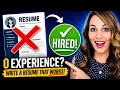 How To Write A Resume With Little or No Work Experience - Resume Template