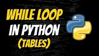 Mathematic Table using while loop in python Python course