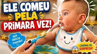 Meu bebe comeu pela primeira vez 
