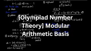 Olympiad Number Theory 3 Modular Arithmetic Explained The Hidden Clock Behind Numbers