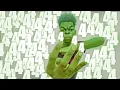 beast boy holding up four fingers