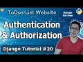 Django Authentication and Authorization Tutorial Django Tutorial