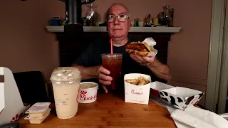 ASMR Chick-fil-A Waffle Chicken Sandwich Mukbang