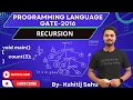 Programming Language GATE-2016 Problem Solution