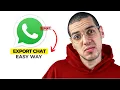 How to Export Whatsapp Web Chat 2025 Update - Quick Easy