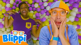 Ballpit Bop! 🎤 Head, Shoulders, Knees & Toes With Blippi 🎤 Sing and Dance Along