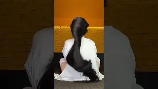 الشعر الطويل الأسود روعة جديد لأول مرة تشوفها 