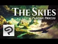 The Skies - Digital Landscape Painting Process Clip Studio Paint