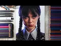 Drawing Wednesday Addams Jenna Ortega Fame Art