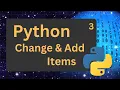 Python for Beginners Python Dictionary Change Add Items