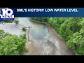 Smith Mountain Lake s low water levels from above and learn how to stay safe