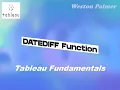 DateDiff Function - Tableau Fundamentals