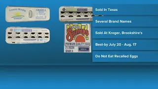 Salmonella warning Eggs sold at Kroger and Brookshire recalled