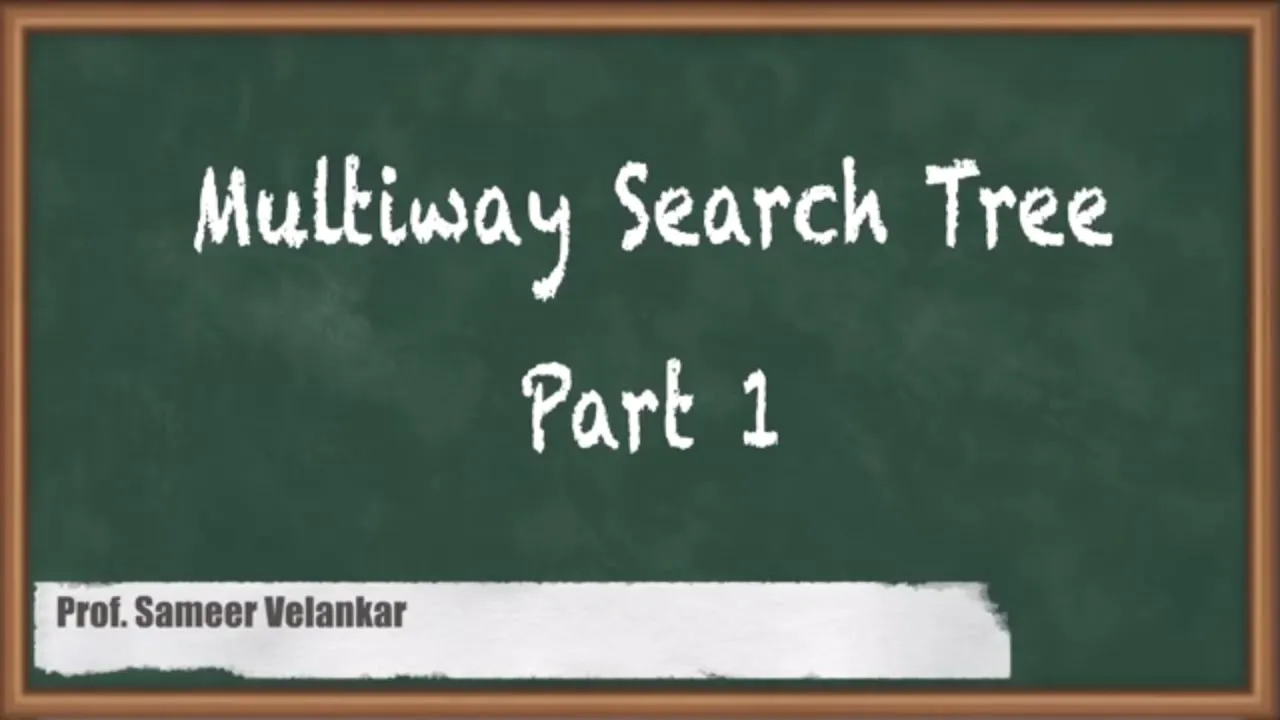 Multiway Search Tree | Multiway Tree | Programming and Data Structures | GATE | CSE