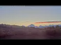 Teton Time Lapse of sunset viewed from Hatchet Resort on September 26 2023