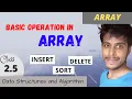 Array Operations Insert Delete Sort Data Structure Software Career