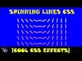 Spinning line css tutorial using only html and css cool css effects