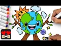 How To Draw EARTH DAY Step By Step Tutorial