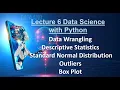 Lecture 6 Data Science with Python Complete Course