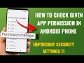 How To Manage App Permission In Android Smart Phone Important Security Settings English