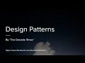 Introduction of Design Patterns in java Design Patterns The Decode Show
