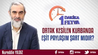 Ortak Kesilen Kurbanda Eşit Paylaşım Şart mıdır?