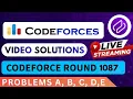 Codeforces Round 1087 Solution - A to E By Dhruvin Codehurdle