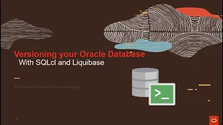 Demo Using SQLcl and Liquibase to version your Oracle Database