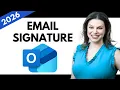 Lagu Hoe maak je een e-mailhandtekening in Outlook?