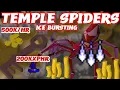 OSRS Ice Bursting Guide Temple Spiders