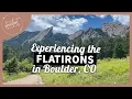 Hiking the Flatirons in Boulder Colorado