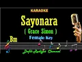 Sayonara (Karaoke) Grace Simon Nada Wanita/ Cewek/ female key Bm